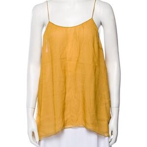 Yellow Spaghetti Strap Women's Top
